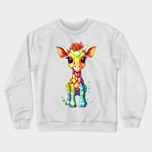 Baby giraffe Crewneck Sweatshirt